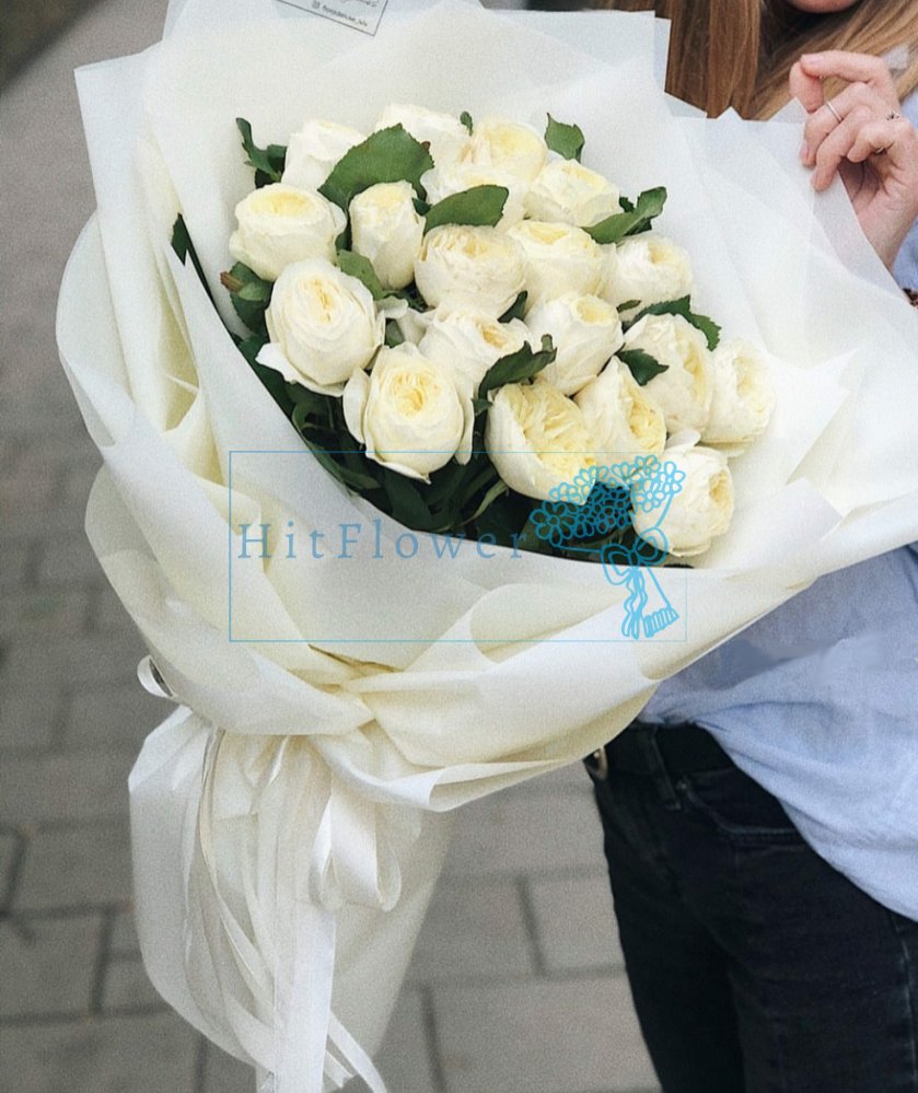 Букет цветов Белый мотылек Букет цветов из: Розы